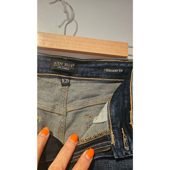 Judy Blue 9/29 High Rise Straight Fit Jeans - Picture 4 of 9